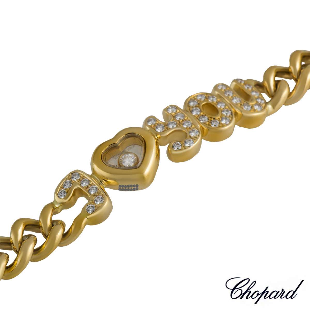 18K Yellow Gold Chopard I Love You Bracelet